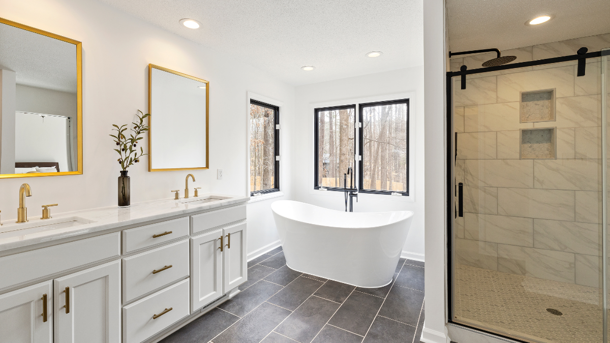 bathroom with upgrades