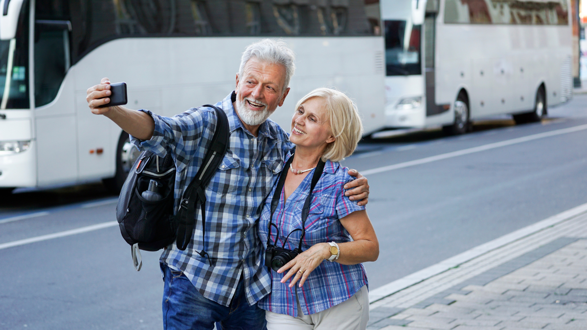 senior on vacation
